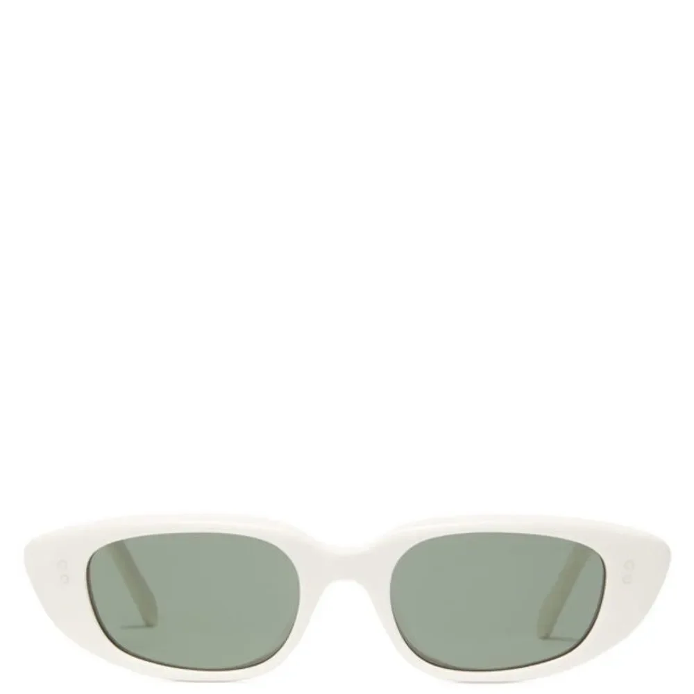 CELINE EYEWEAR  Oval acetate sunglasses white - Picture 5 of 9